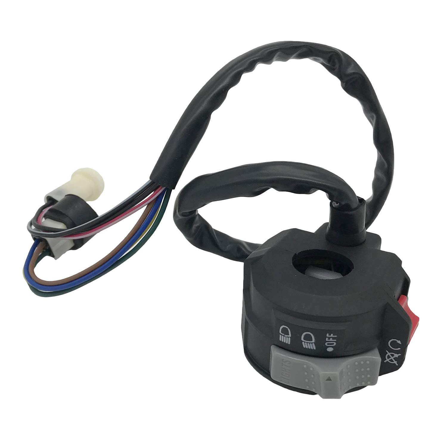 Left Handlebar Control Switch – Light & Start Switch, Fits 1986 Yamaha Moto-4 YFM225