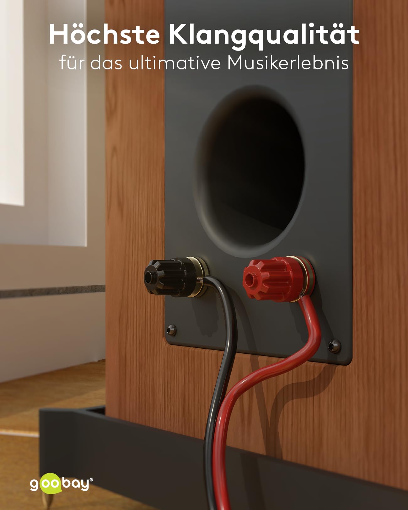 Cavo Altoparlanti Goobay 10m - Rosso/nero, Sezione 0.50mm² - Foto 10