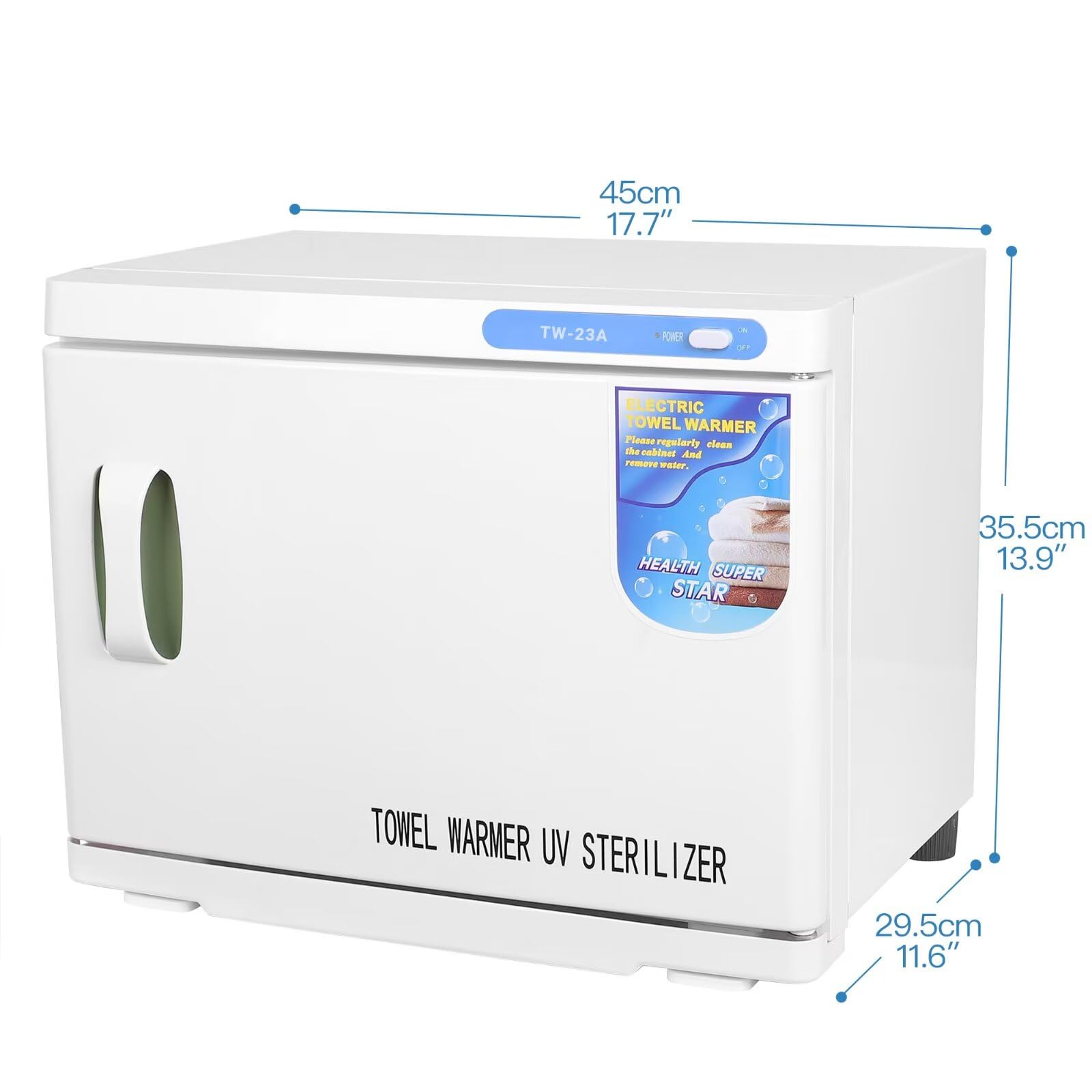 23L Handtuchwärmer Kosmetik Kompressen Towel Handtuch Wärmer | Handtuch Hot Cabinet UV-Licht Sterilisator Friseursalon Kosmetikstudio, Grosses Volumen von 23 Liter für 50 - 60 Handtücher