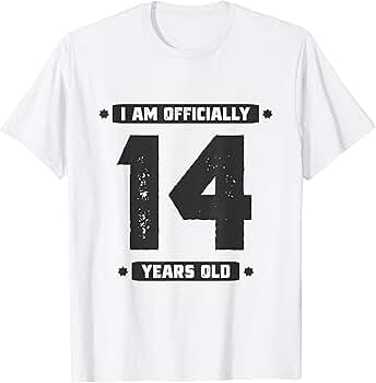 14 year old birthday shirt ideas Clearance