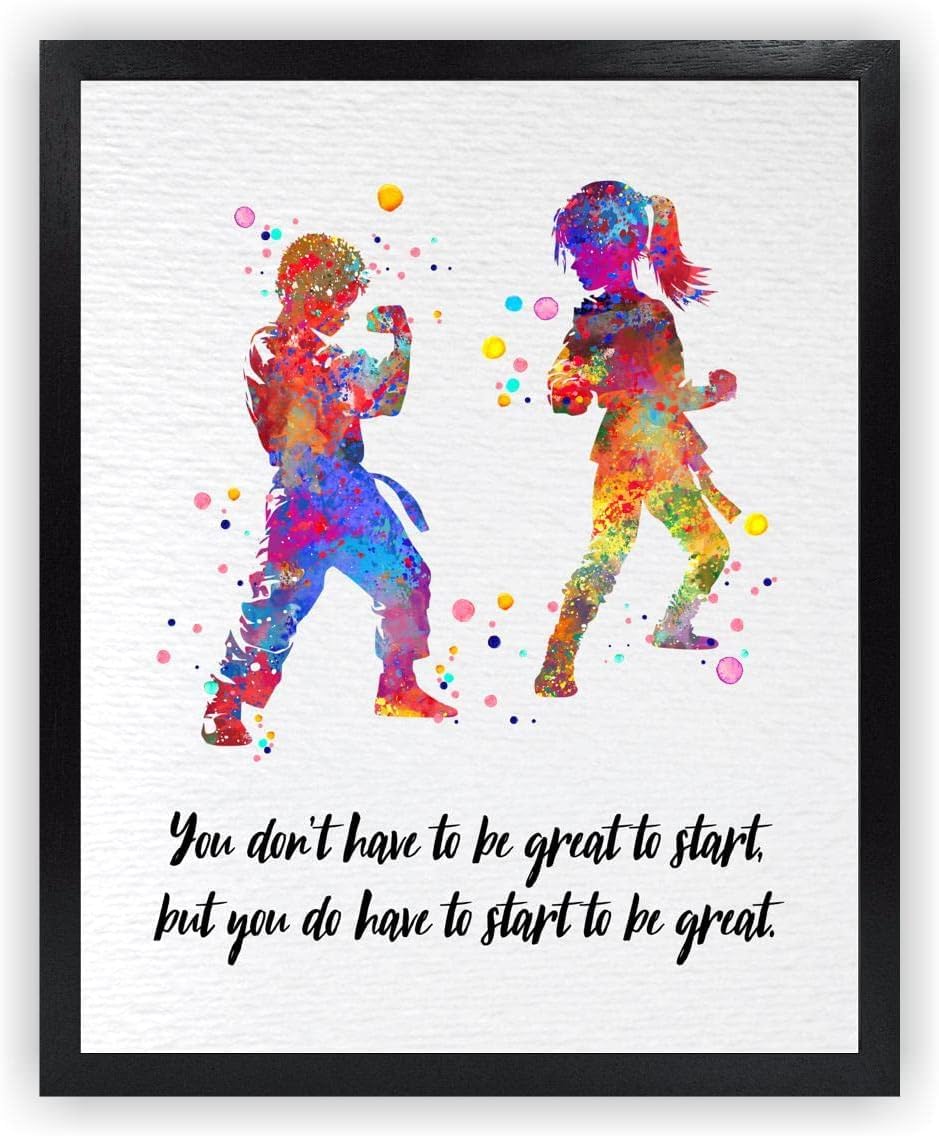 EWECVTODR Art Poster, Canvas Or Print Picture - Dojo Decor Wall Art Unframed 50X92CM