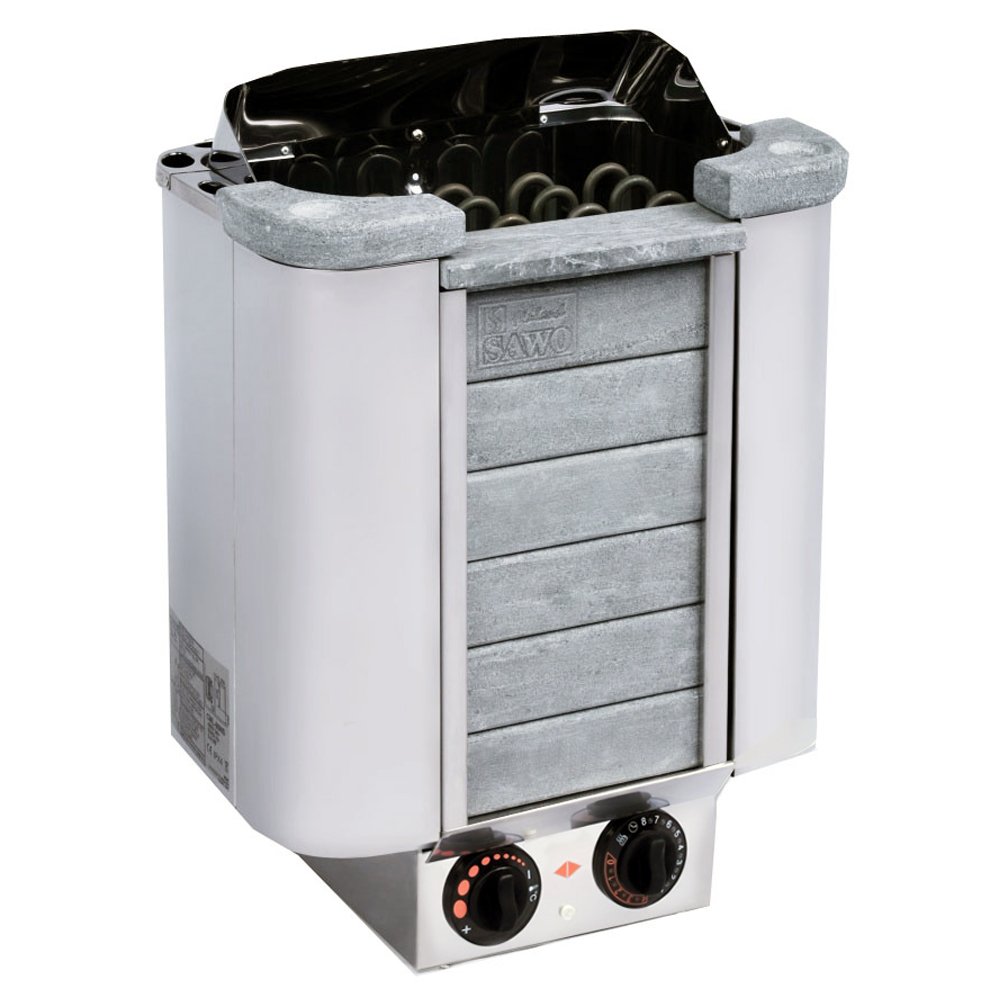 SAWO CUMULUS 9,0 kW Elektrische Saunaofen mit integrierter Steuerung NB-Modell Edelstahlgehäuse Speckstein