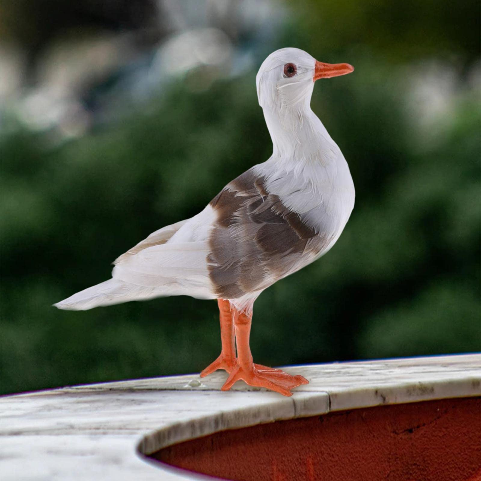 Amazon | Leefasy カモメの像をシミュレートした動物の置物