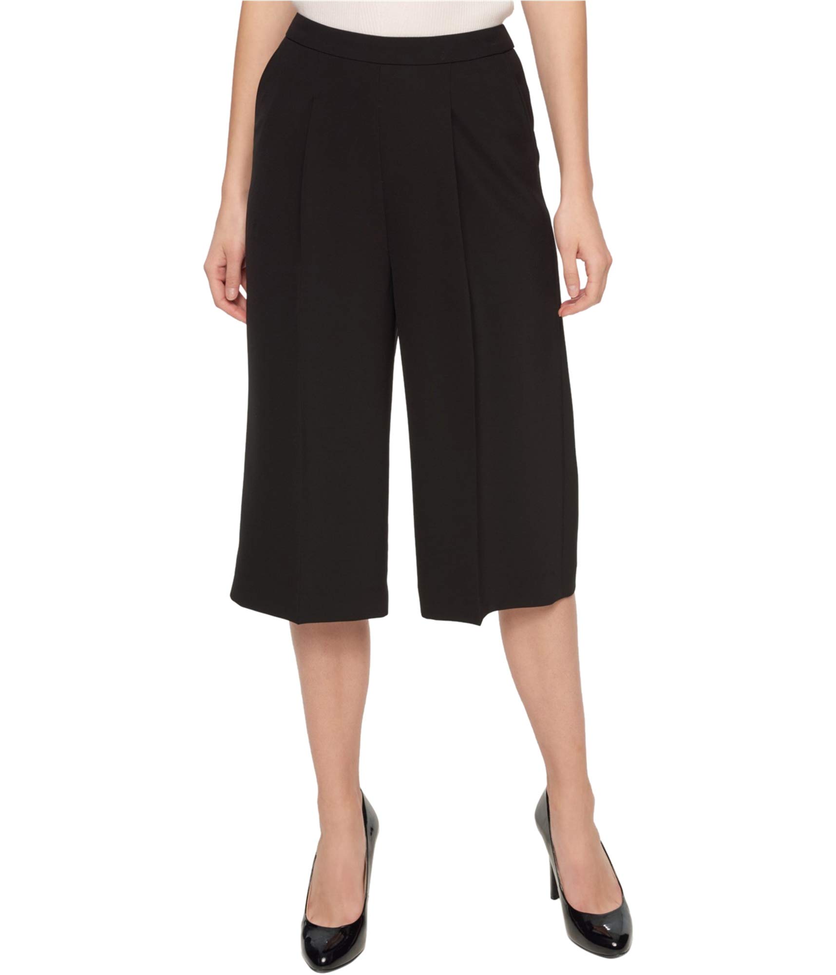 Tommy Hilfiger Womens Cropped Culottes 6 Black