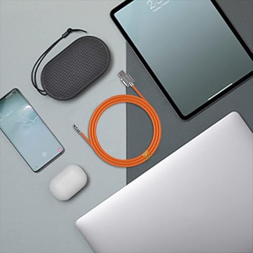 Miniatura 4 de LIULANZ Cable tipo C carga rápida giratoria de 180 de 5 pies con correas de cable tipo C a A cable de carga largo USB para Samsung Galaxy S9 S8 Note