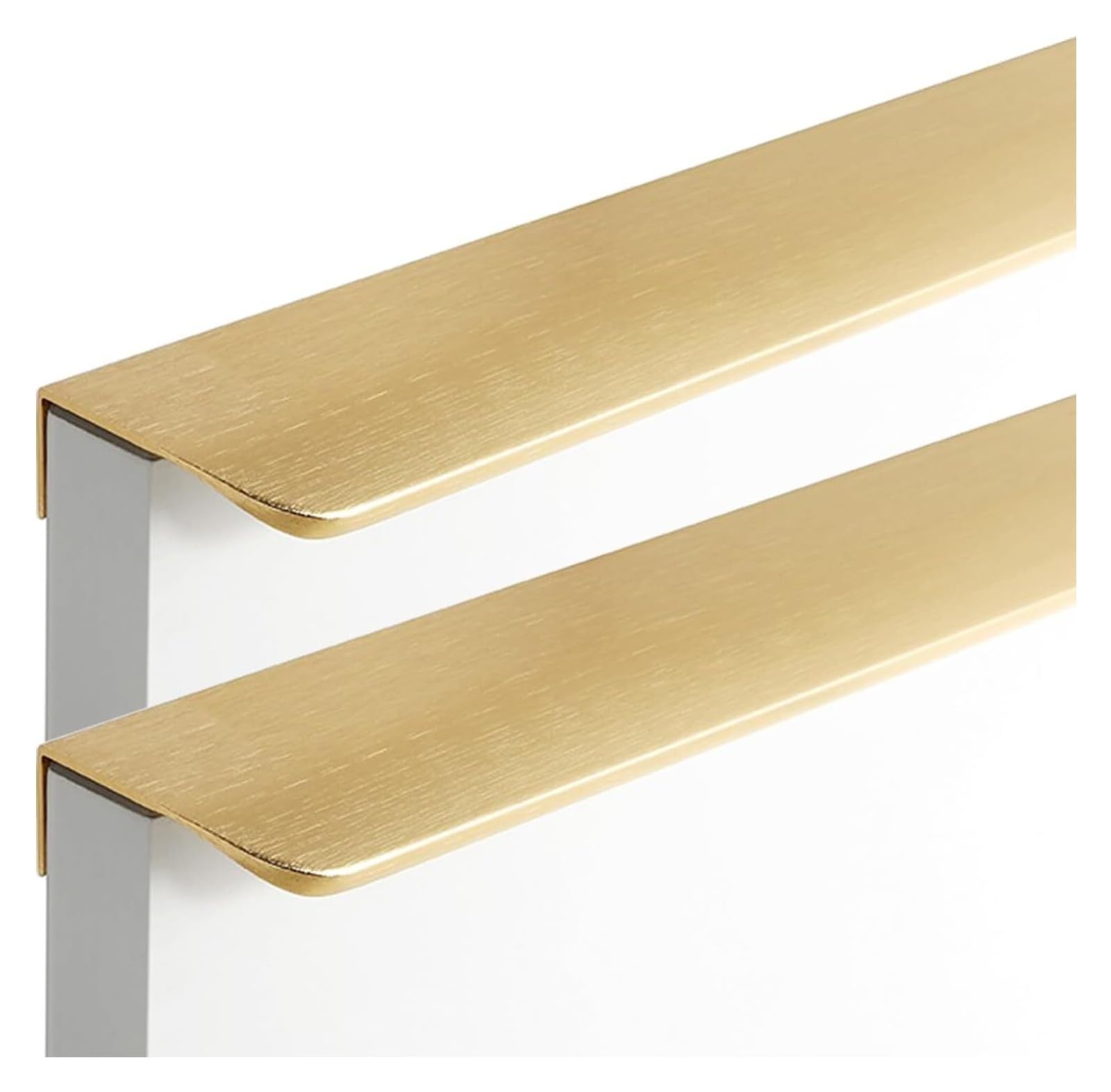 LQZAXSRDR Concealed Drawer Handles, Hiddeniture Brushed Aluminum Cabinet Door Pull Handles Multiple Lengths 2 Pieces(Length 600Mm)