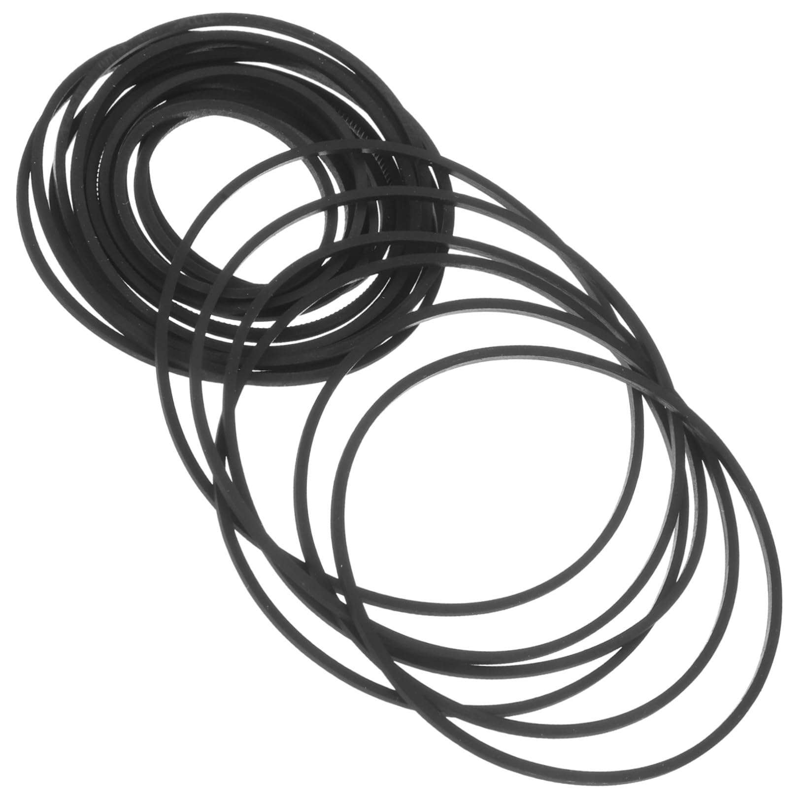 Generic 40pcs Recorder Belts for Cassette Tape Maintenance Rubber Belts for Smooth Rotation Noise Reduction and Performance Turntables and Record Players