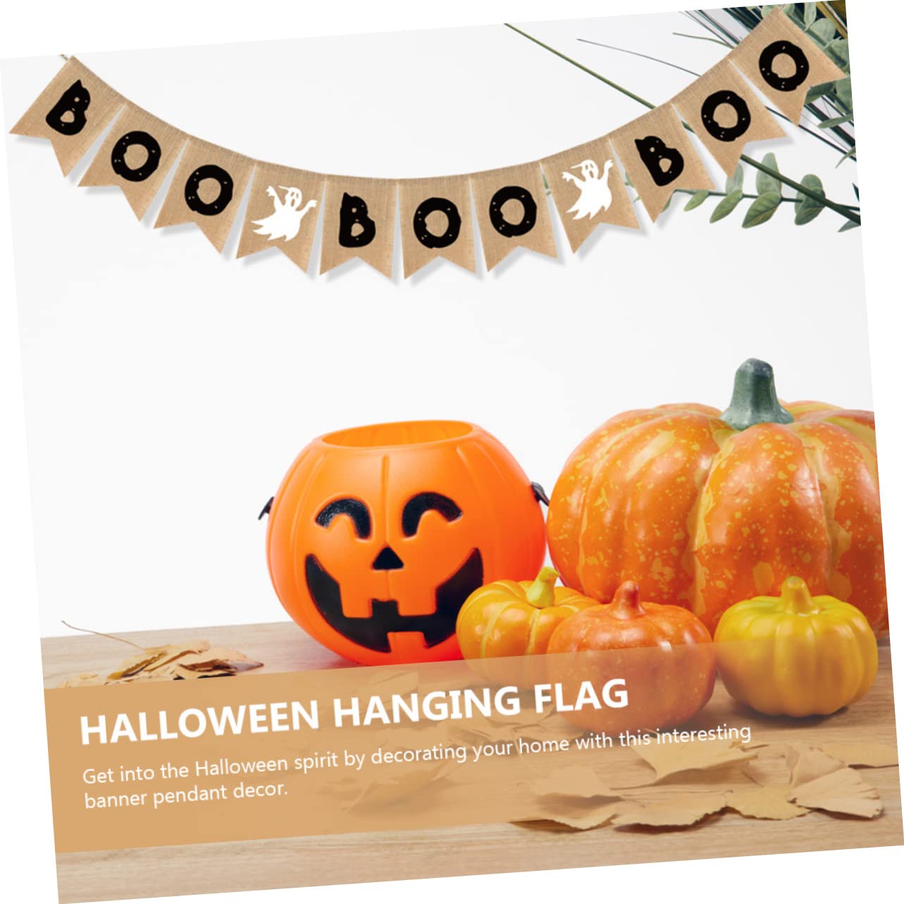 Alasum 15 szt. baner chorągiewki baner girlanda 'Happy Halloween' znak na drzwi Halloween tematyczny baner pikieta ogrodzenie dekoracja impreza dekoracja boos alkohol baner Halloween baner jutowy