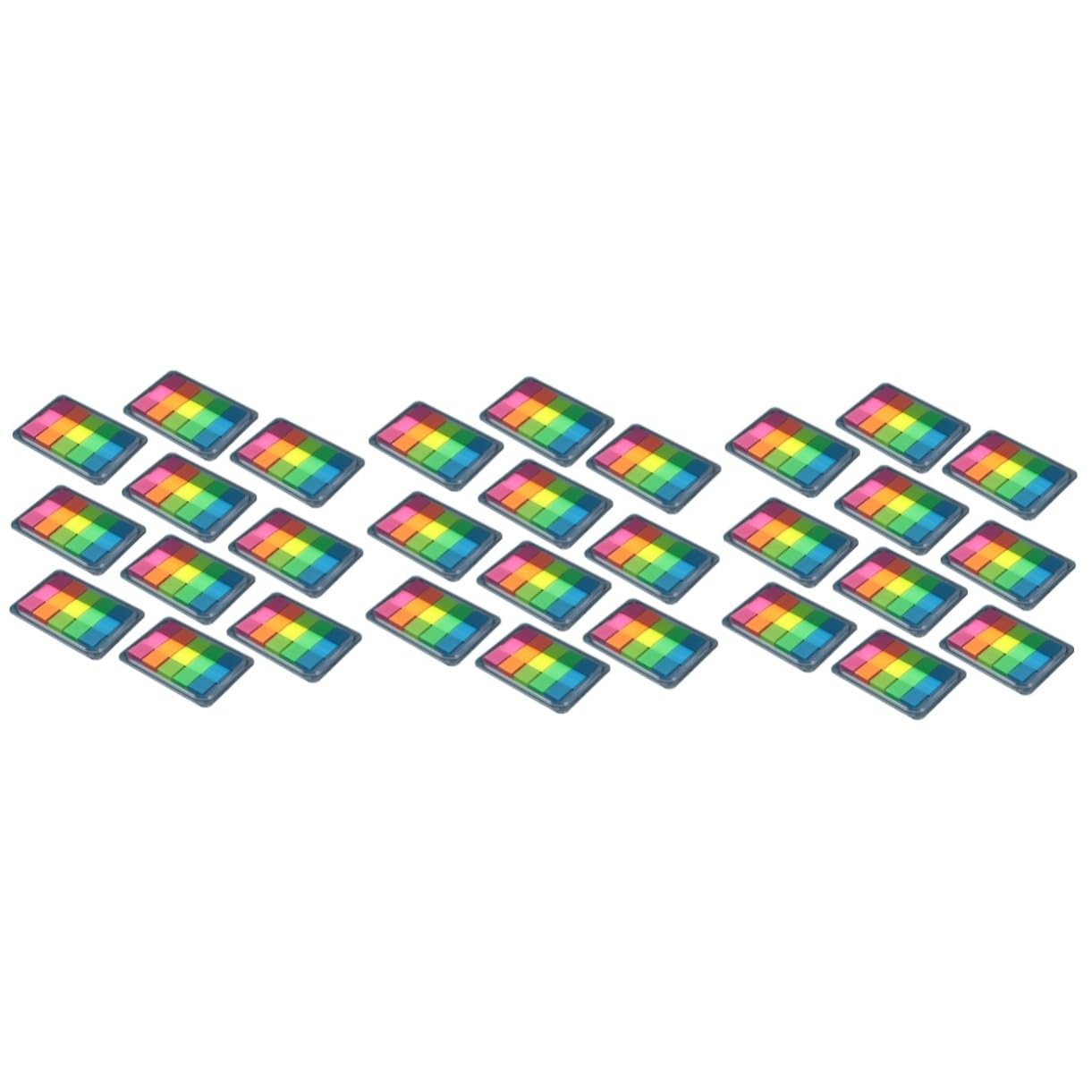 ARTIBETTER 3 Sätze Teiliges Bunte Index Label Sticker Selbstklebende Notizblätter Fluoreszierende Haftnotizen Für Büro Und Schule Wiederverwendbare Page Markers Für Dokumente Und 10 Stück * 3