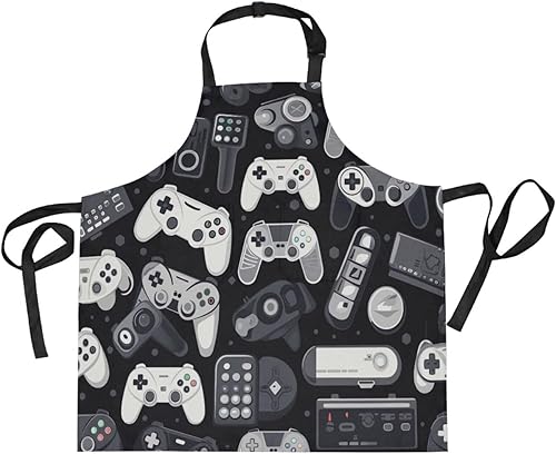 Alice Blue - Delantales de chef de restaurante, delantal de cocina a prueba de agua, delantales con bolsillos para profesores, regalos para chefs