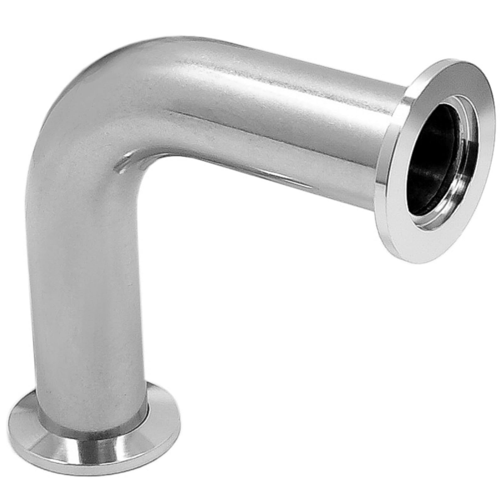 Brida de radio largo, accesorios de codo de 90 grados, adaptador de vacío de acero inoxidable, 1 unidad(KF-16)