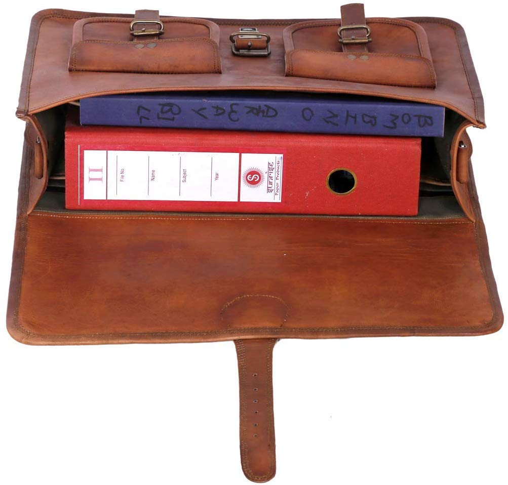 american blue Herren Leder Messenger, Laptop, Aktentasche, Satchel, Schulter, Büro, College-Tasche 15 Zoll