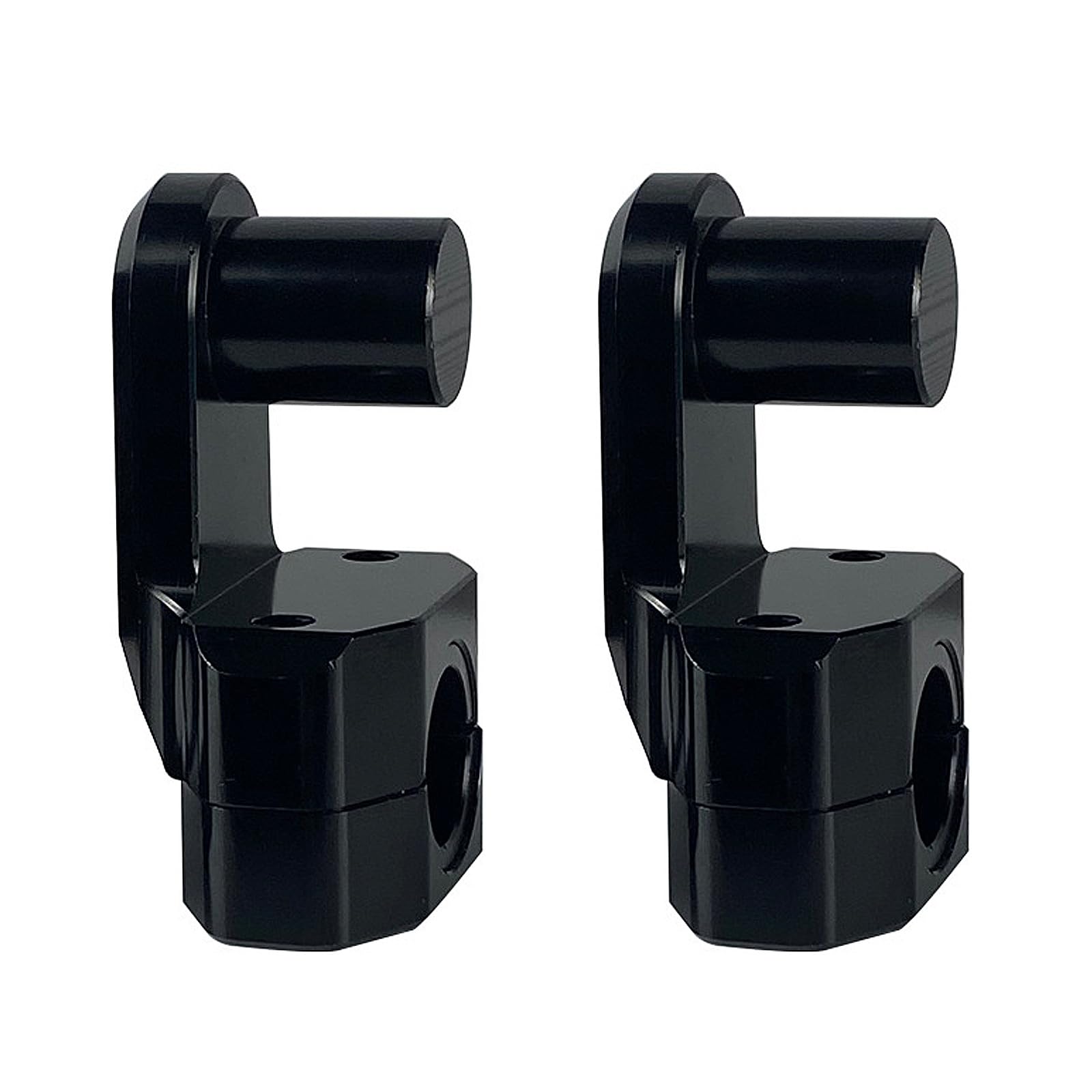Aluminium-Klemmen, Motorrad-Lenkererhöhung für 22 mm und 25 mm Lenker, modifiziertes Zubehör, Motorrad-Lenkererhöhungs-Set