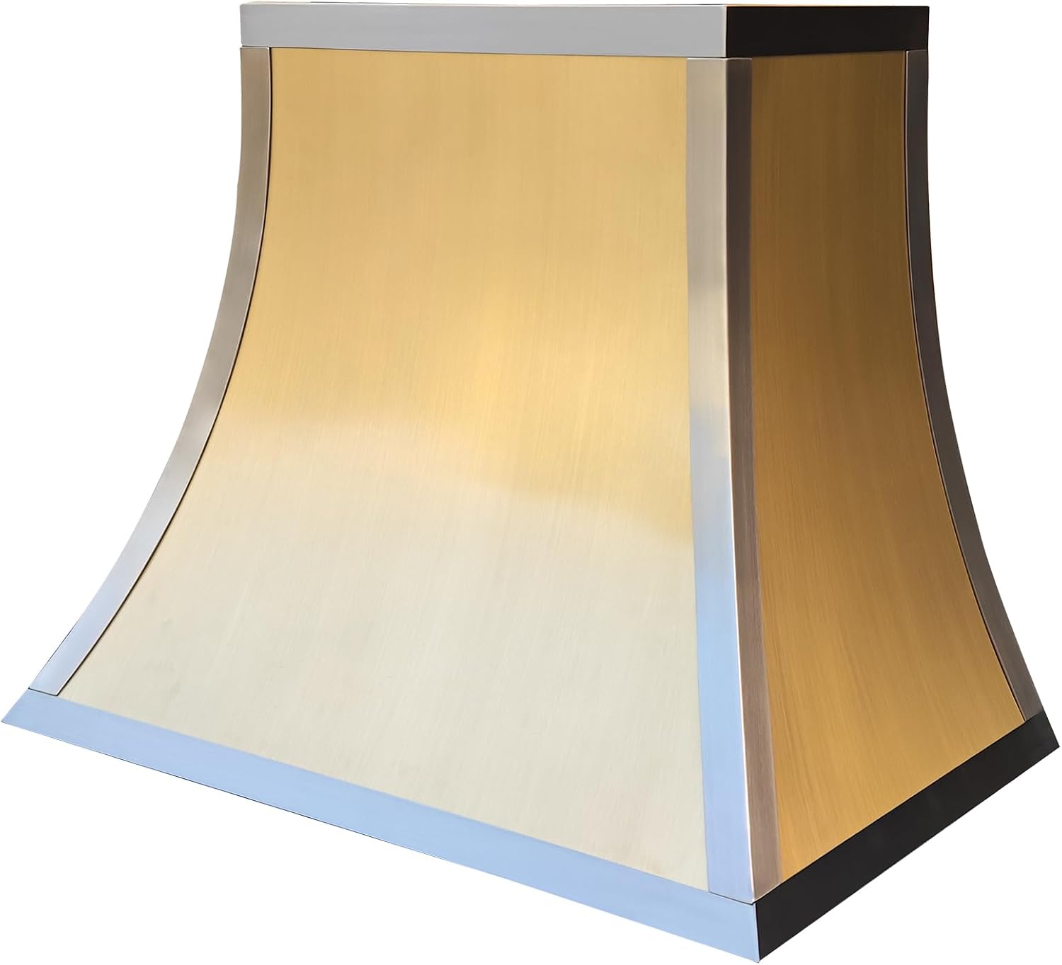 SINDA Classic Brass Range Hood with High Airflow Cenrtifugal Blower, Stainless Steel Vent with Liner and Internal Motor, Baffle Filter,SD-BSRH-9 603627I, 60"W x27"D x36"H, Island Mount