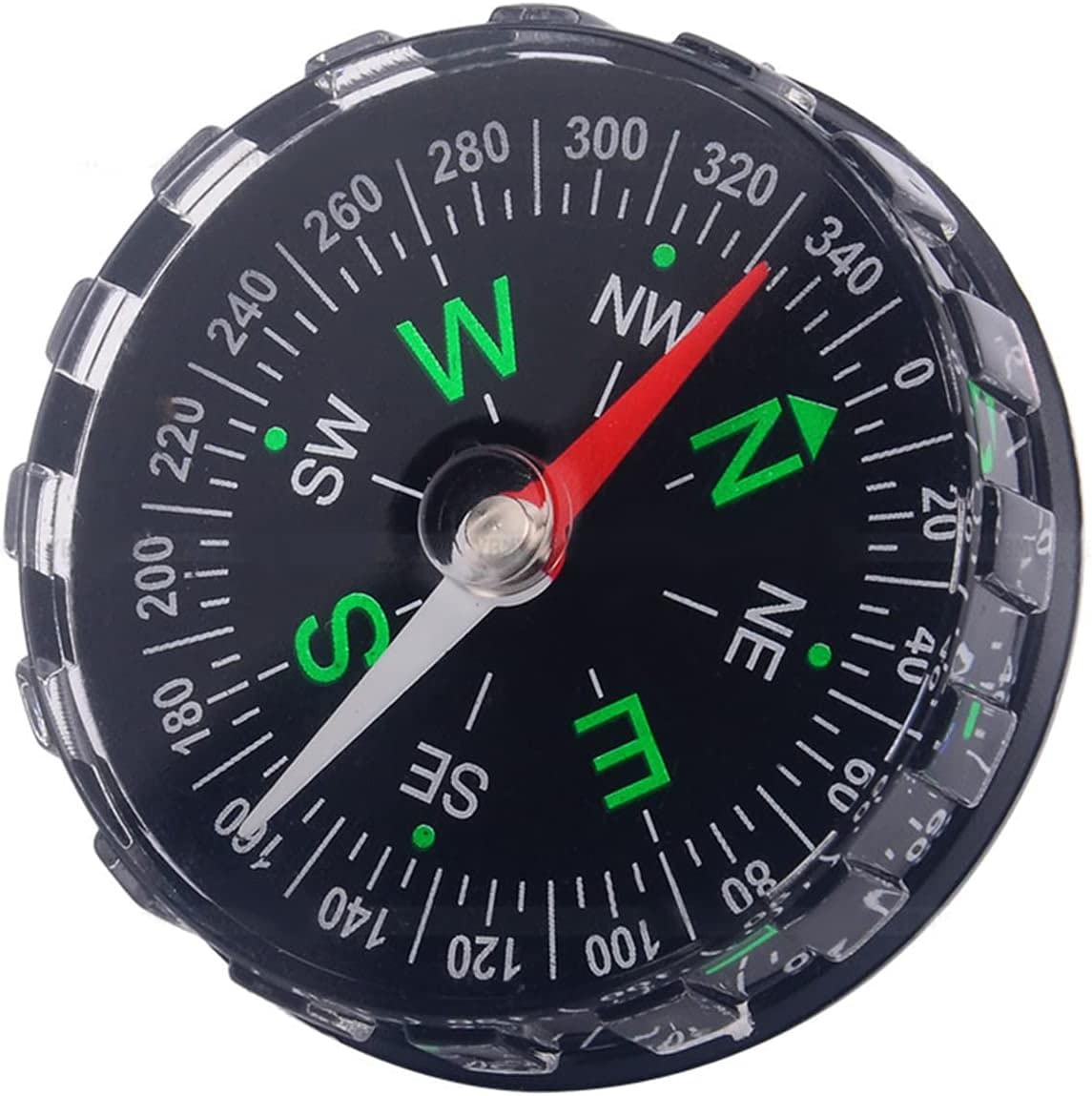 Mini Compass for Outdoor Navigation - Portable Liquid Survival Tool for Travel, Hiking, Camping & Backpacking - Clever Design, 4.5cm Diameter, Ideal for Boating & Navigation