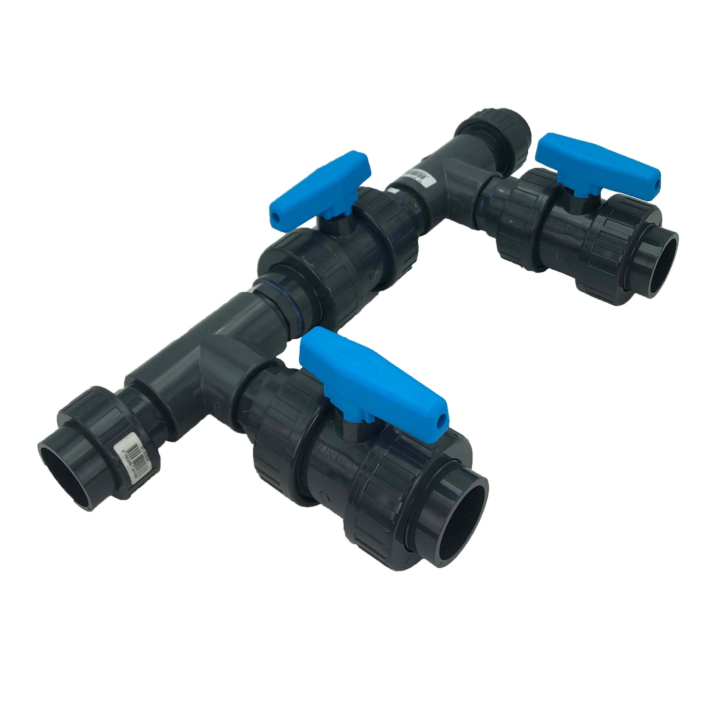 EDG Kit by Pass Piscine Diamètre 50 - Bypass Chauffage Pompe A Chaleur pour Piscine - Diamètre ø 50 mm pour Tubes PVC Rigides Ou Flexibles - pour connecter Une Pompe à Chaleur en Sortie 50