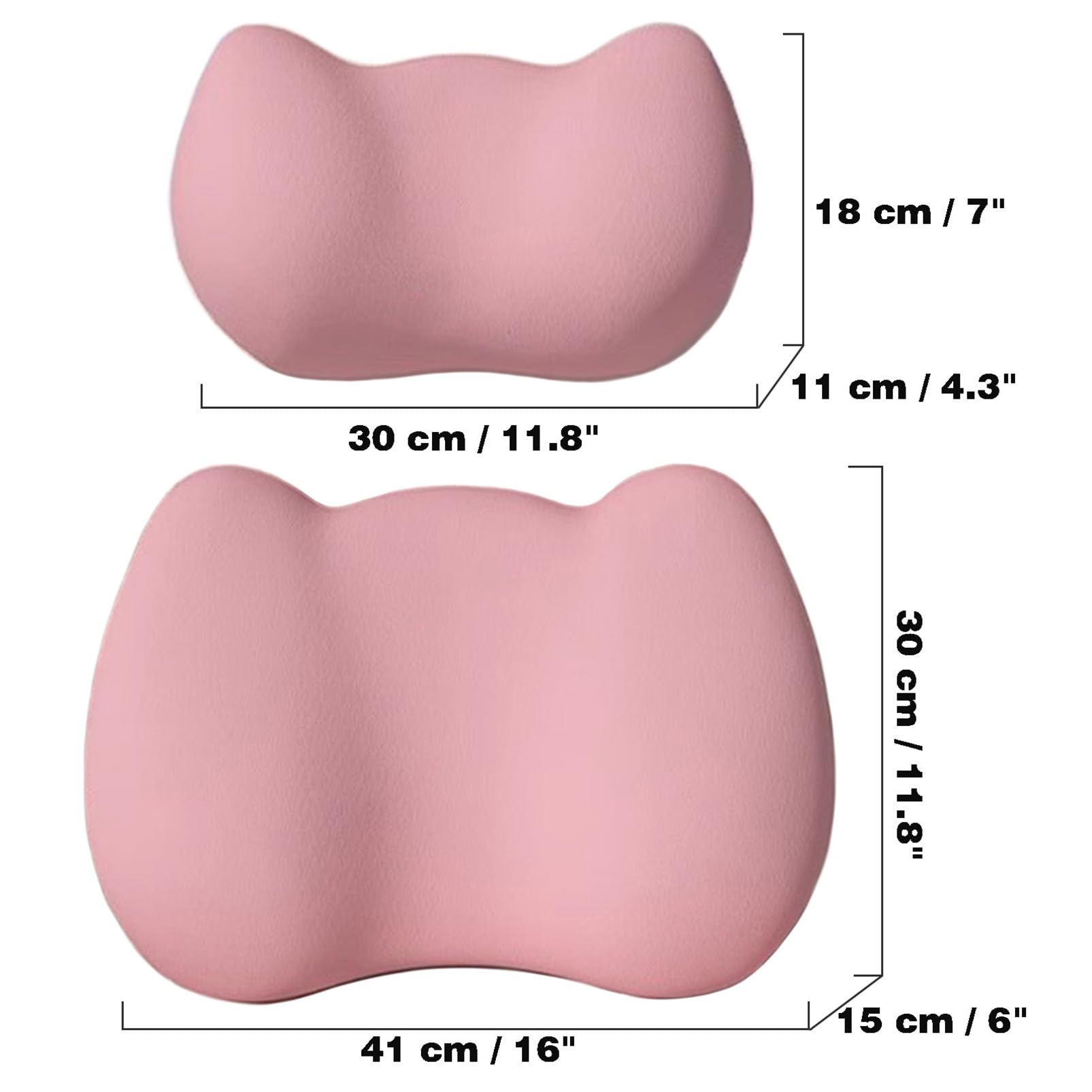 Almohada de apoyo lumbar para silla de coche, almohada lumbar de oficina, cojín de espuma viscoelástica, soporte de espalda para silla de oficina, respaldo ortopédico,Beige