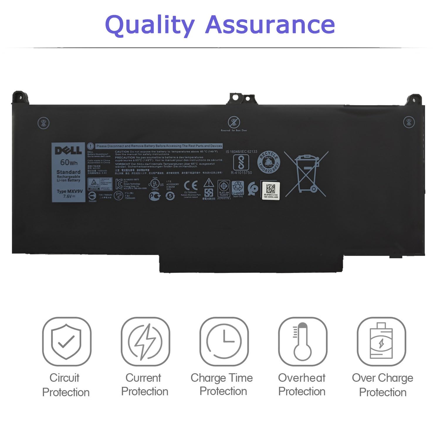 Amazon.com: DELL MXV9V Battery for Dell Latitude 13 7400 7300 5300