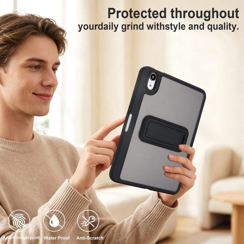 Generic etui kompatybilne z Xiaomi Redmi Pad SE 11 cali 2023 (kolor: ciemnoniebieski) odporny na wstrząsy twardy tył matowy stojak obudowa silikonowa twarda tylna obudowa