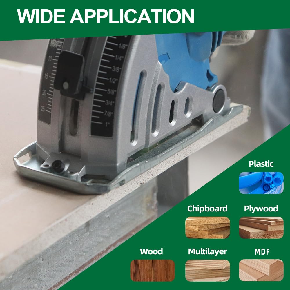 KURSTOL TCT Wood Cutting Disc, 3pcs 85mm x 15mm 24T Carbide Cutting Wheel for Wood Plastic - Image 3