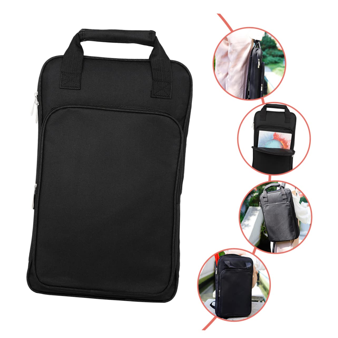 DECHOUS Custodia per Bacchette da Batteria Oxford e Cotone, Protezione e Facile da Trasportare, per Sale Prove e Palchi