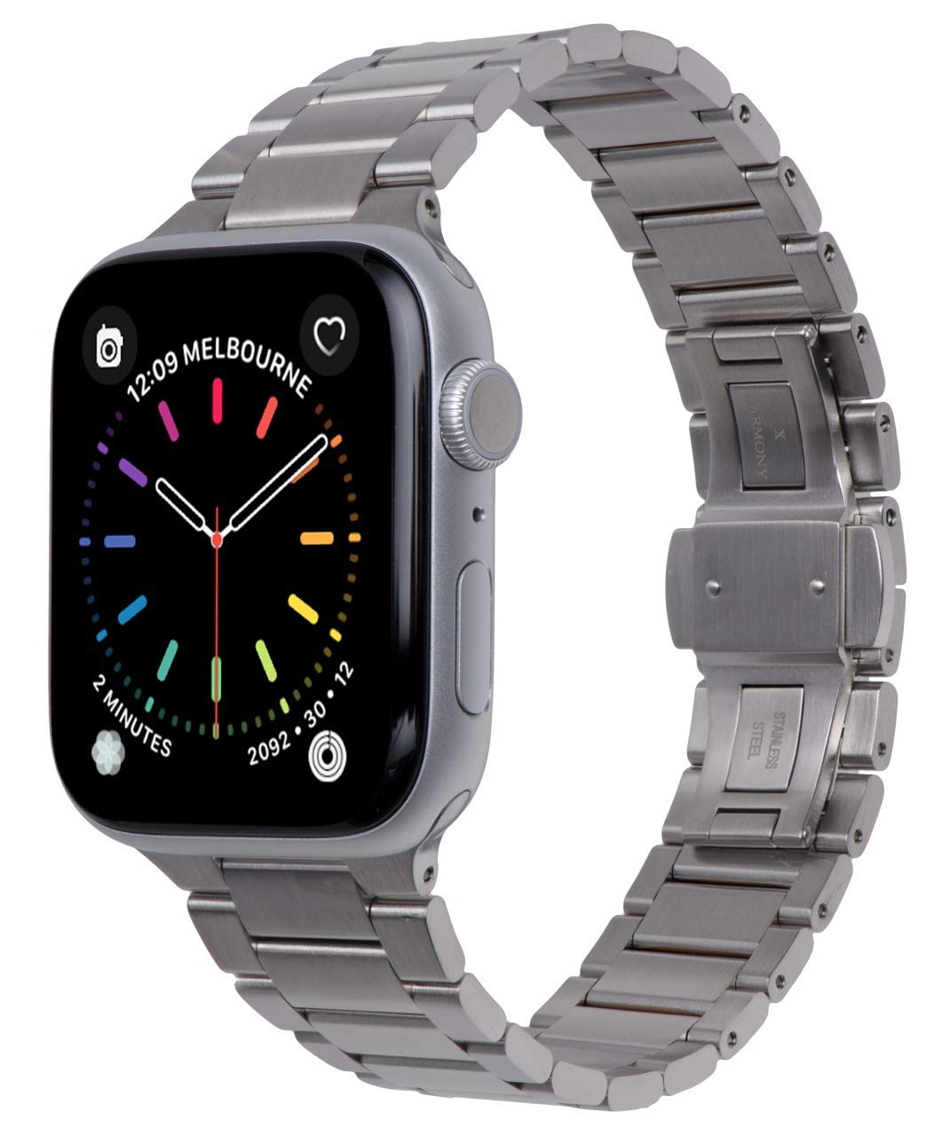 Infinity Classic X HARMONY Stainless Aerospace Titanium Band for Apple  Watch Compatible with Apple Watch Series 6/SE/5/4/3 (Silver)