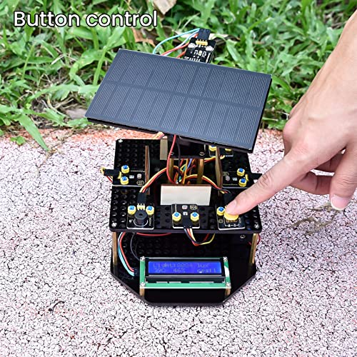 KEYESTUDIO DIY Solar Tracking Electronic Kit for Arduino, Smart Phone Charging, Temperature & Humidity Sensor, BH1750 Light Sensor, Educational Programming Kit for Teens & Adults 15+ - Image 6