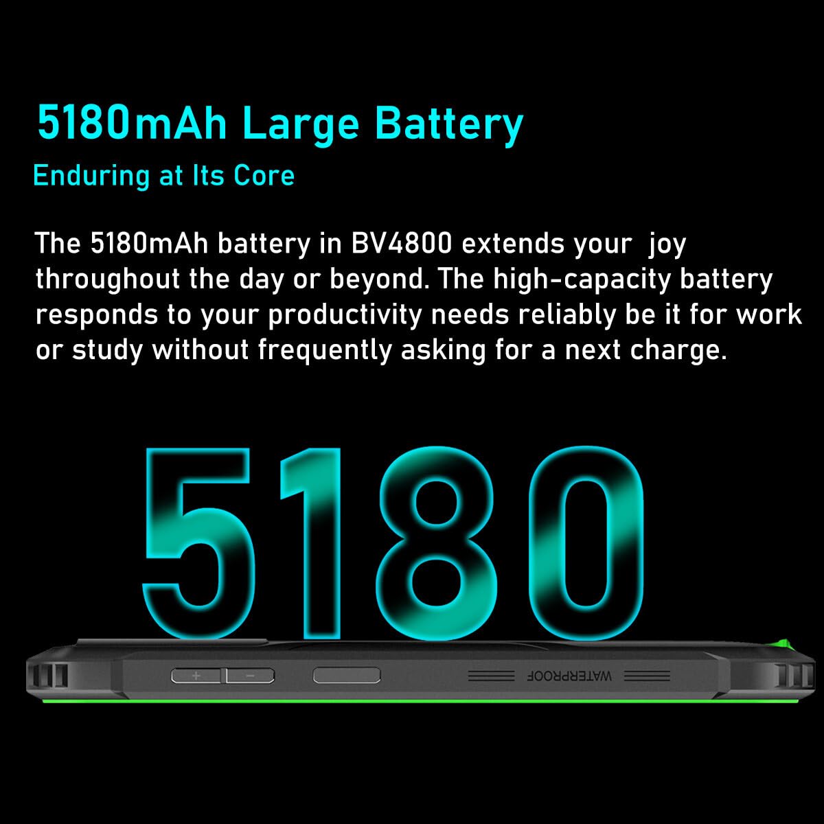 Blackview Telefono Rugged BV4800, 6GB+64GB(Estensione 1TB), 6.56'' HD+ 120Hz, ArcSoft® 13MP+5MP, Android 13 Dual SIM Impermeabile Smartphone Cellulare Robusto IP68, Impronta Digitale, NFC Arancione