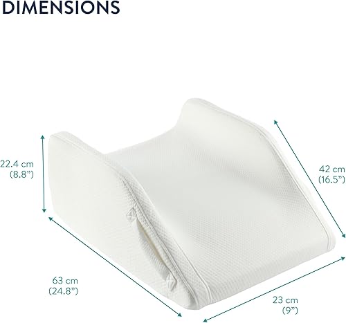 Miniatura 6 de Almohada de elevación de doble pierna  Almohada de cuña de espuma viscoelástica para levantar piernas  Almohada de espuma para piernas y cuña de