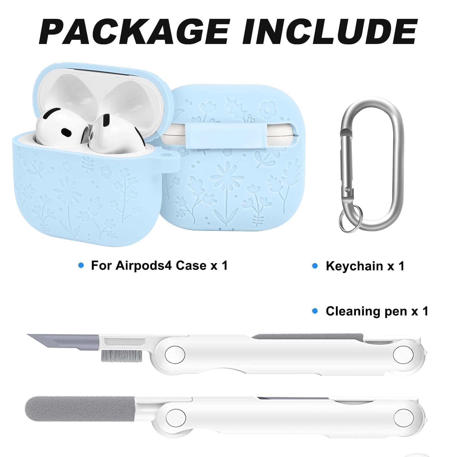 Amazon.com: Linsaner for Airpods 4th Case Cover, Cute Flower