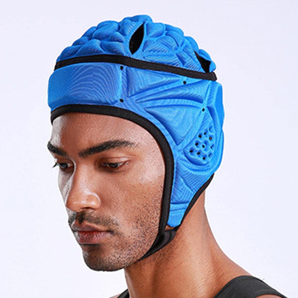 Baoblaze Eva Spugna Rugby Casco Regolabile per Hockey Soccer Soccer