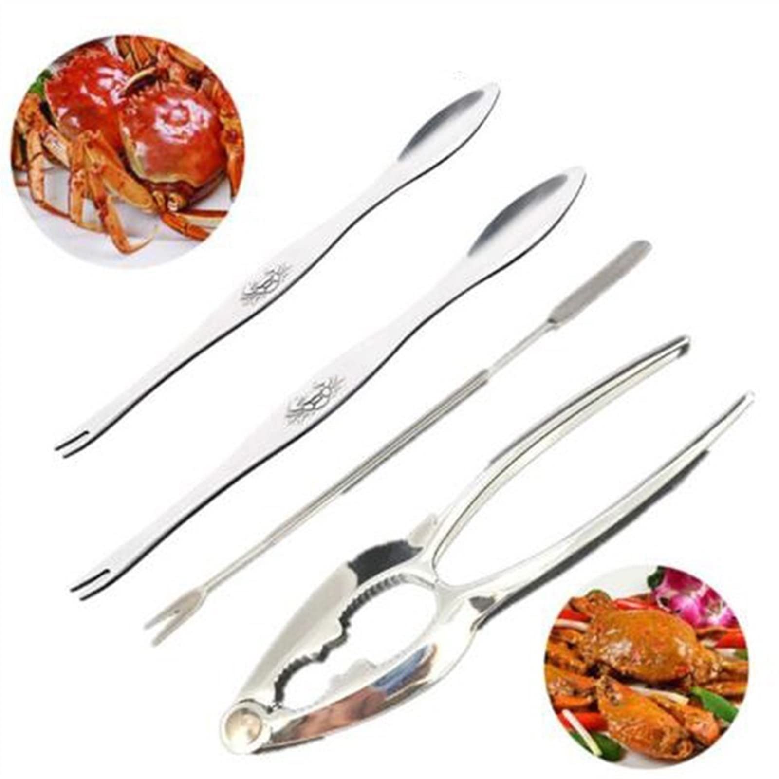 Hiware Meeresfrüchte-Werkzeug-Set Für 4 Personen – Mit Krabbenknackern, Hummerschalern, Gabeln & Schere (11-teilig)