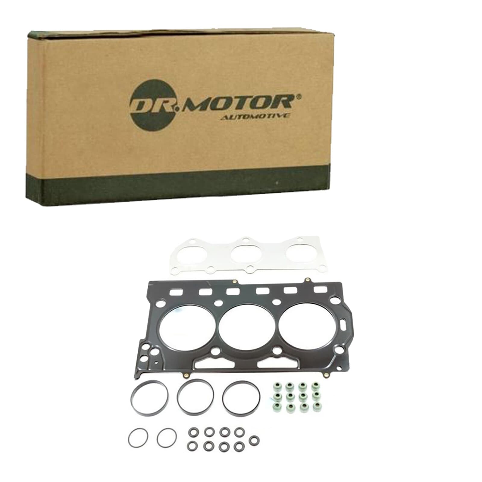 DR.MOTOR AUTOMOTIVE DRM21206S Kit guarnizioni Testata con guarnizione testata con guarnizione tenuta stelo valvola senza guarnizione cappa testa del cilindro con guarnizione(i) collettore aspirazione