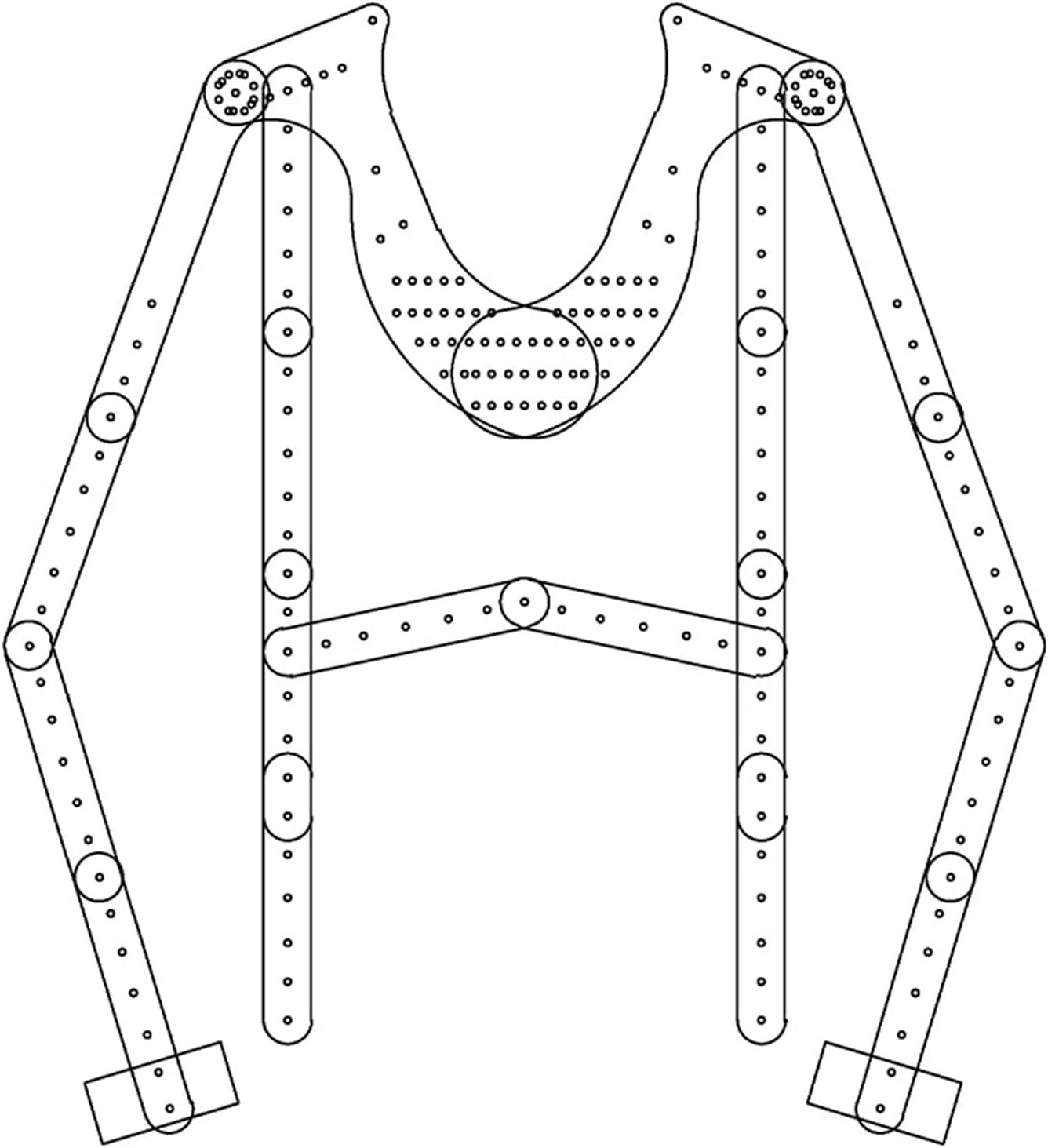 Mannequin Dress Form Clear Plastic Clothes Hangers Lightweight Clothes Rack Adjustable Position Hanger Detachable to Save Space for Photography Boutiques for Clothing Display