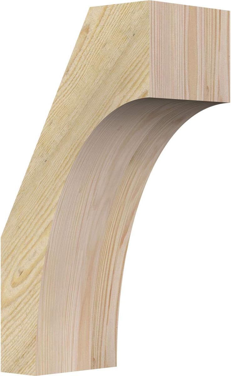 Ekena Millwork BRC06X10X18WTL00RDF 6"W x 10"D x 18"H Westlake Rough Sawn Knee Brace, Douglas Fir 10-in. D x 18-in. H 6"W Douglas Fir (Rough Sawn)