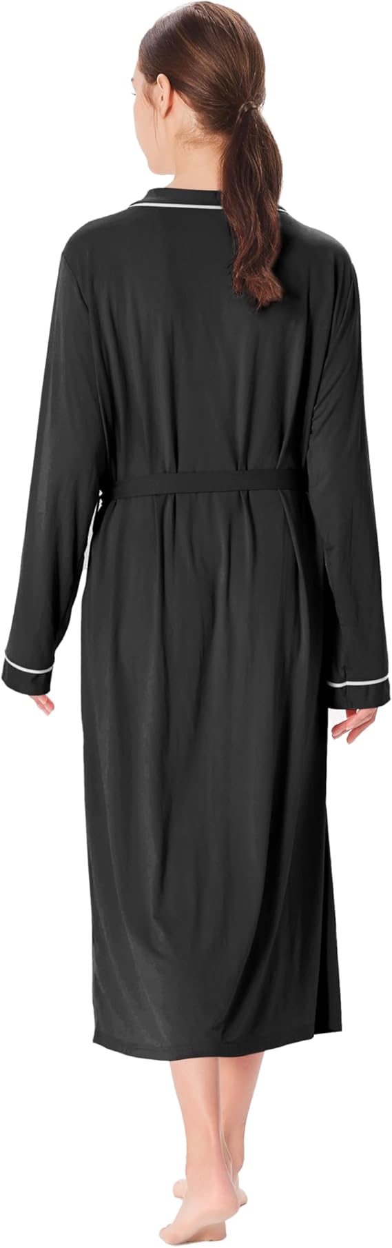 Catalonia Lightweight Ladies Bathrobe Long Summer Robe w/ Pockets for Women S-XL - Picture 15 of 50
