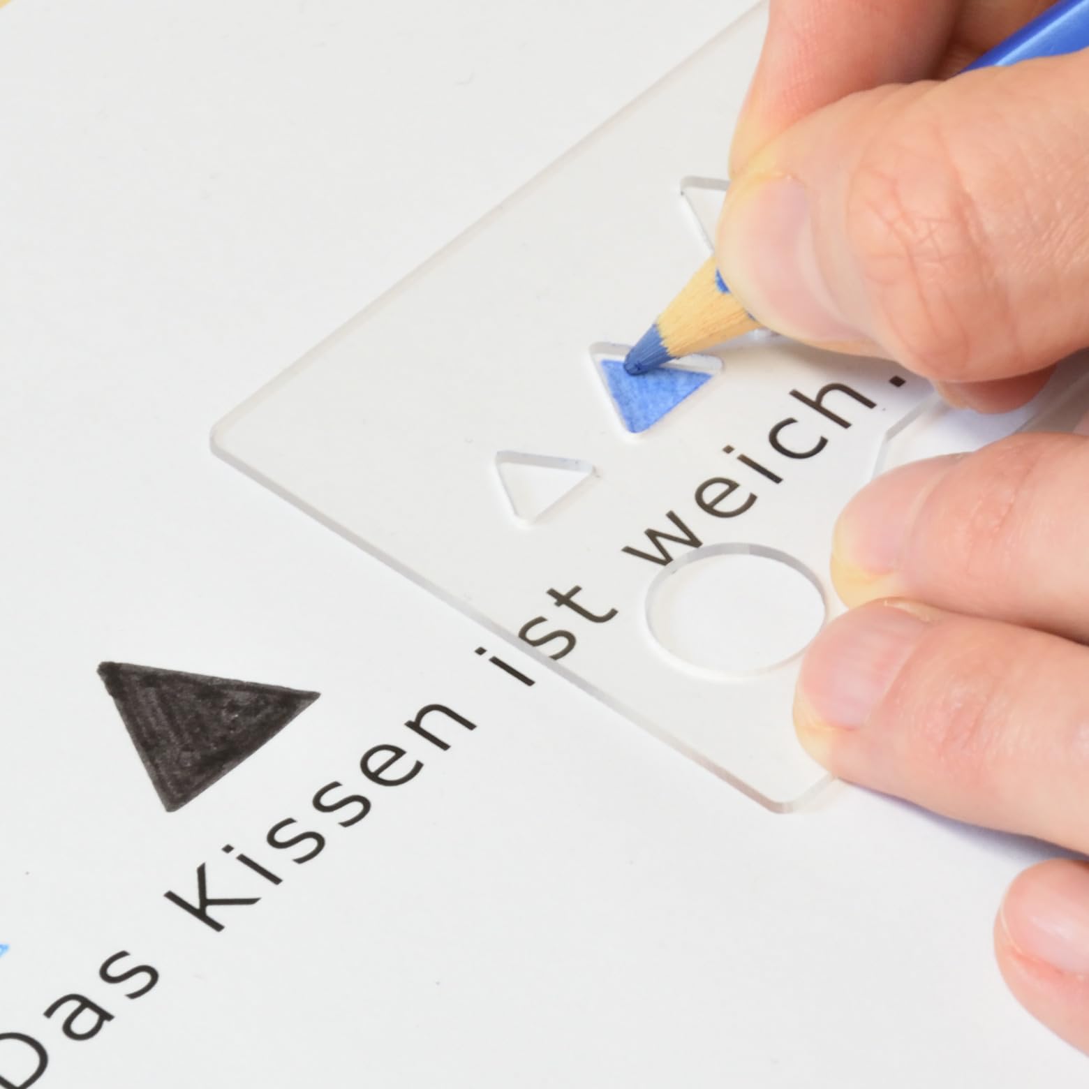 Wortarten-Schablonen, 25er Satz, Montessori-Material