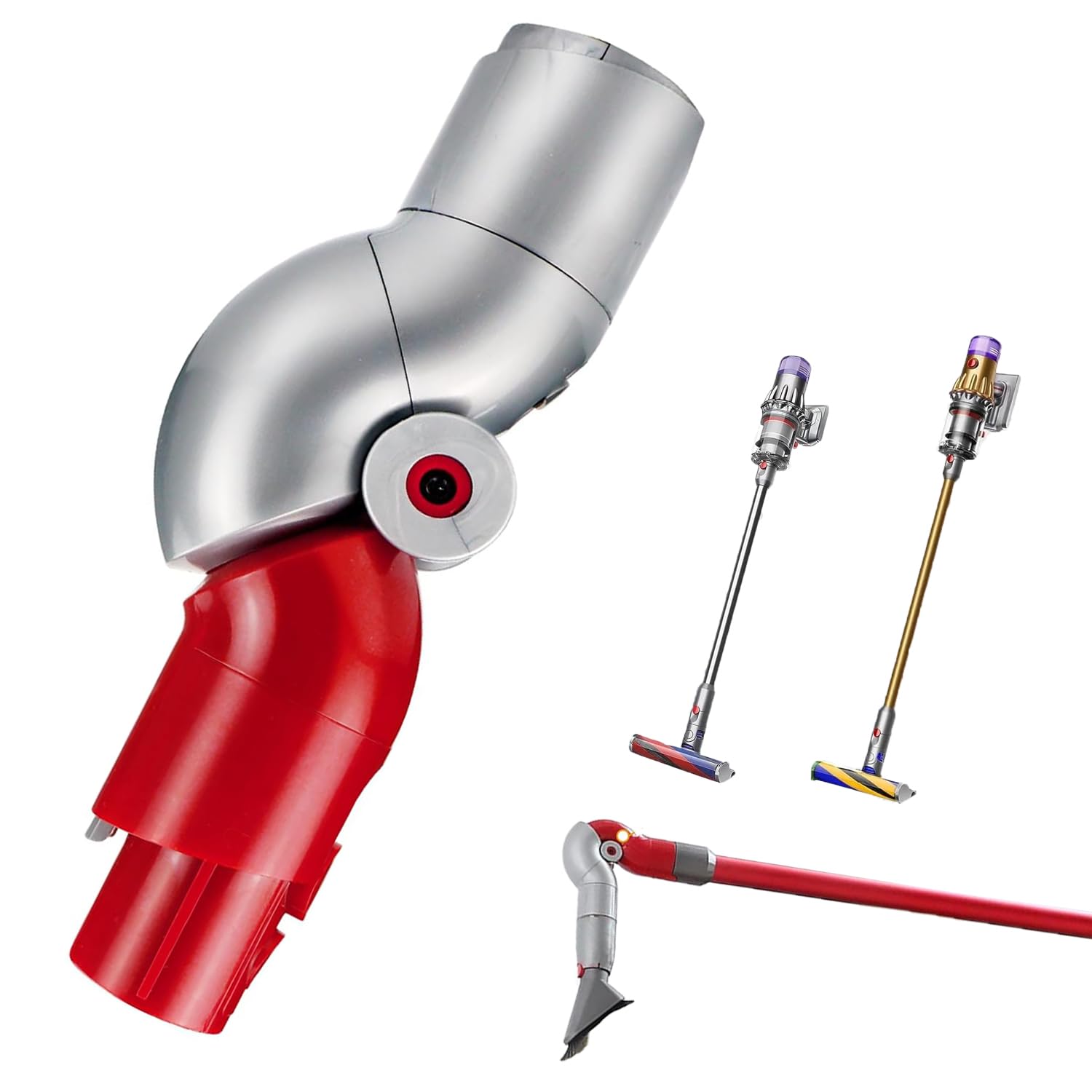 Fictezlove Adaptador de liberación rápida para Dyson V7, V8, V10, V11 y V15 Aspiradora, Adaptador Flexible de Bajo Caudal