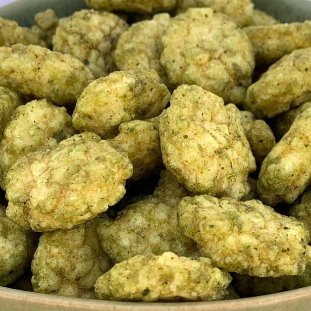 NULTHY - 1kg Galletas de Arroz con Curry Verde - Textura Crujiente - Snack para Cualquier Momento del Día