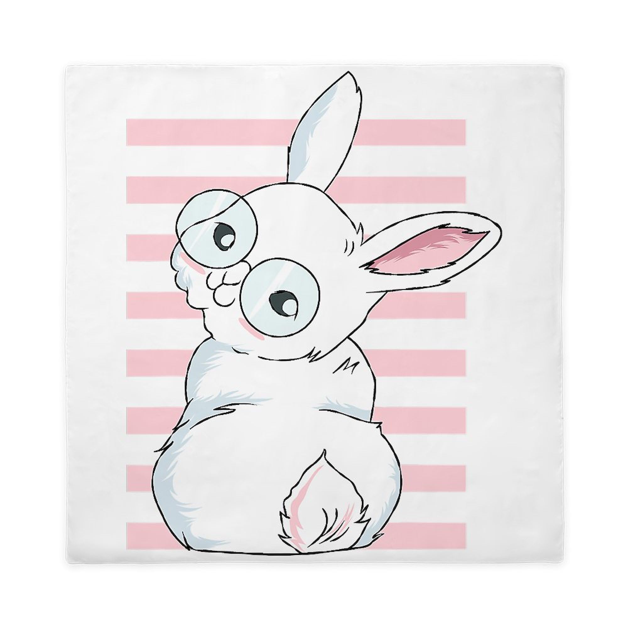 CafePress Cute Easter Bunny Rabbit Bu Queen Duvet Cover, Printed Comforter Cover, Unique Bedding