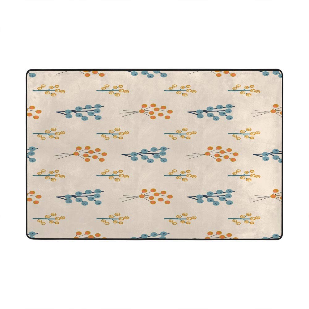 Grand tapis de sol antidérapant 203x147 cm motif monstre pour salon
