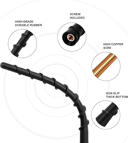 Miniatura 9 de KSaAuto Antena para Toyota Prius Corolla Rav4 Celica Matrix Yaris Hatchback 1996-2019, radio de coche de goma flexible corta de 7 pulgadas, diseño