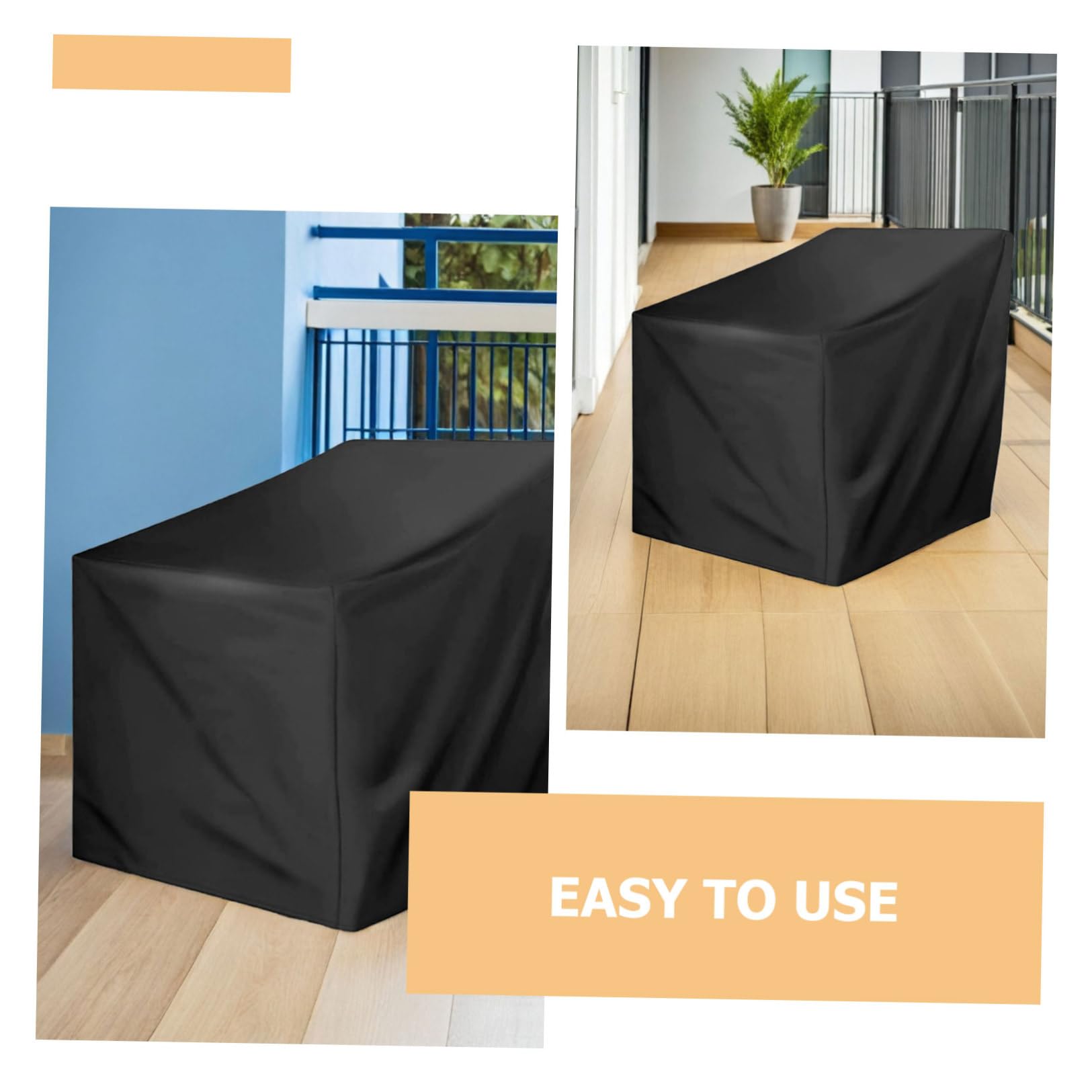 DOITOOL Fodera Resistente per Sedia a Dondolo da Giardino, Copertura per Poltrona Girevole da Esterno, Protezione per Mobili da Patio e Sedie da Prato