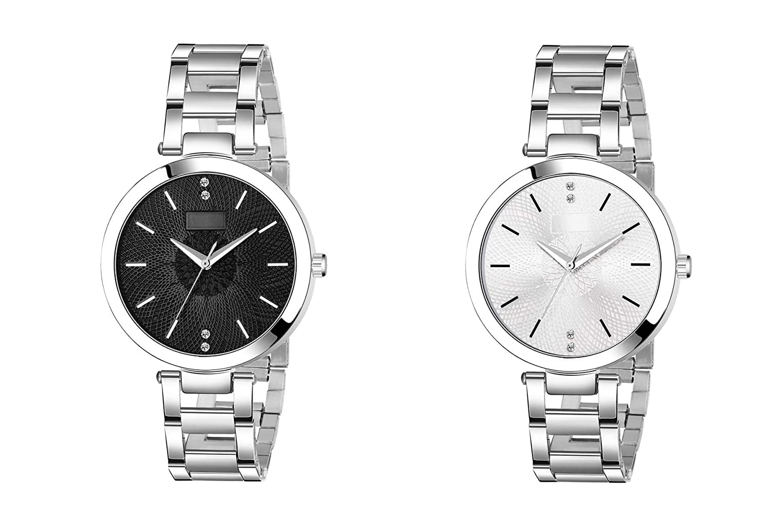 Watch City - Watch for Girls and Women Analogue Round Dial Waterproof Casual/Formal Watch - Combo Pack Black and White Color (B0BNBSS674) Amazon Price History, Amazon Price Tracker