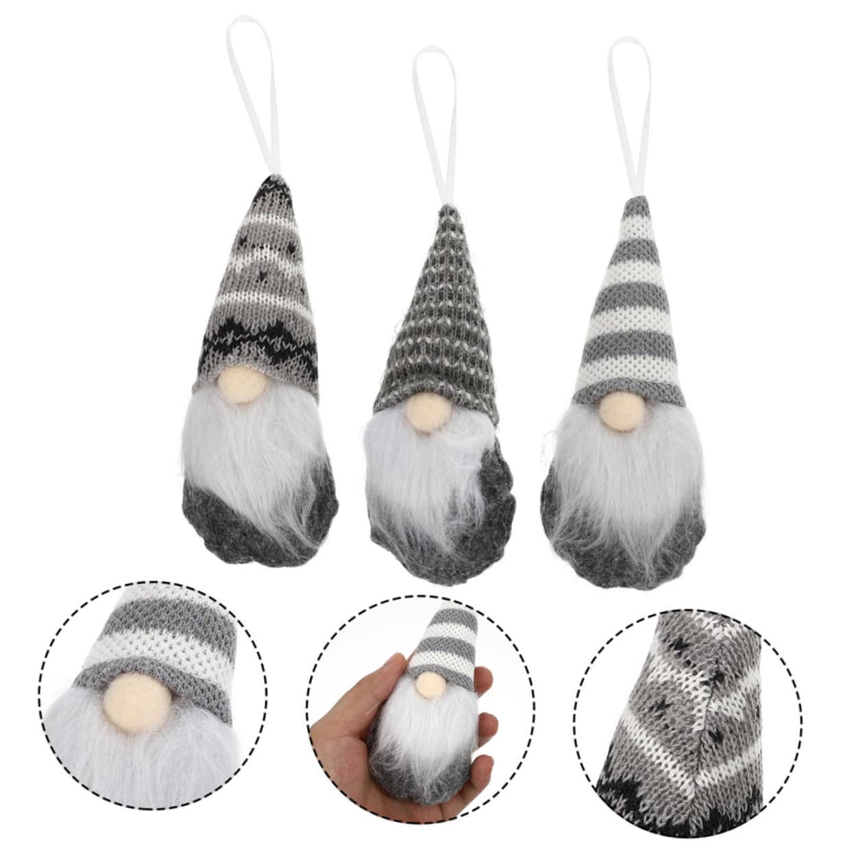 ABOOFAN 12 STK Weihnachtspuppe Weihnachtszwerge Ornamente Weihnachtszwergpuppe Gnom Hängende Verzierung Weihnachtszwerg-Ornamente Dekorative Kleine Wichtel Wichtelanhänger Stoff