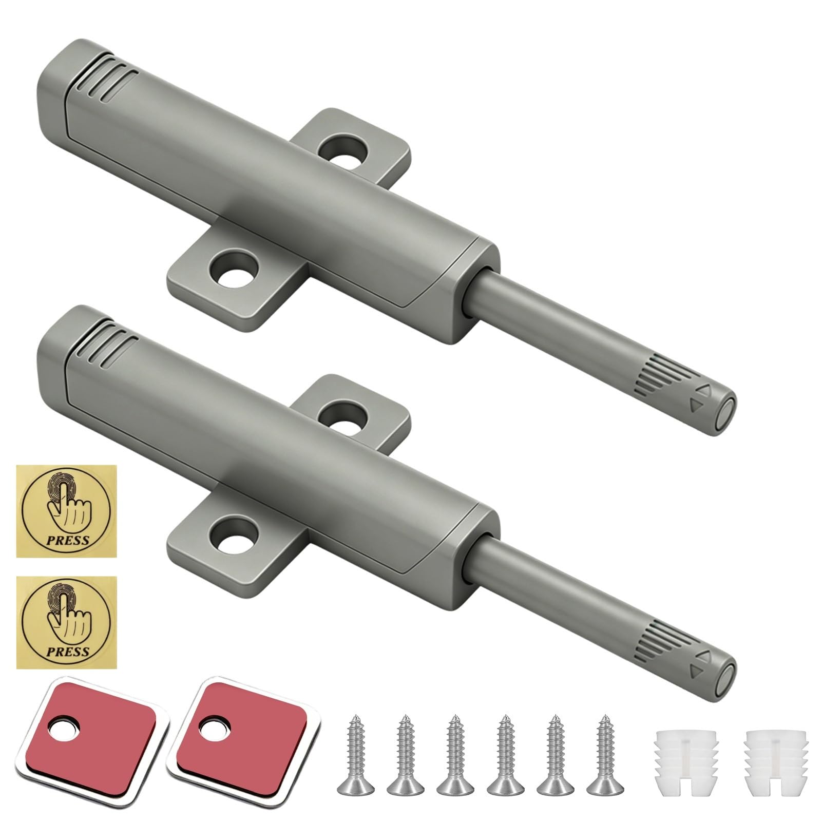 2PCS Push to Open Door Catches Heavy Duty Magnetic Push Open Latch