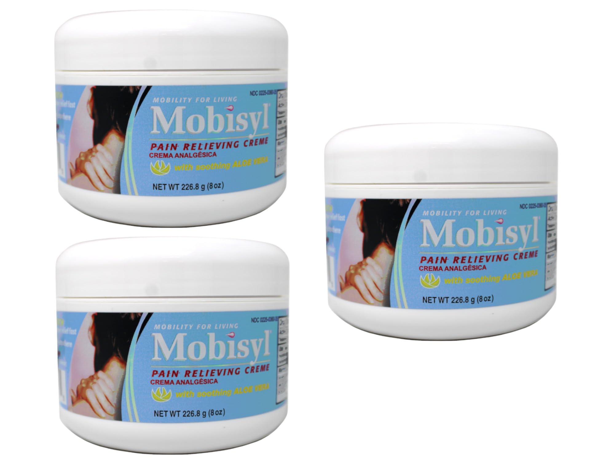 Mobisyl Pain Relieving Creme - 8 oz, Pack of 3