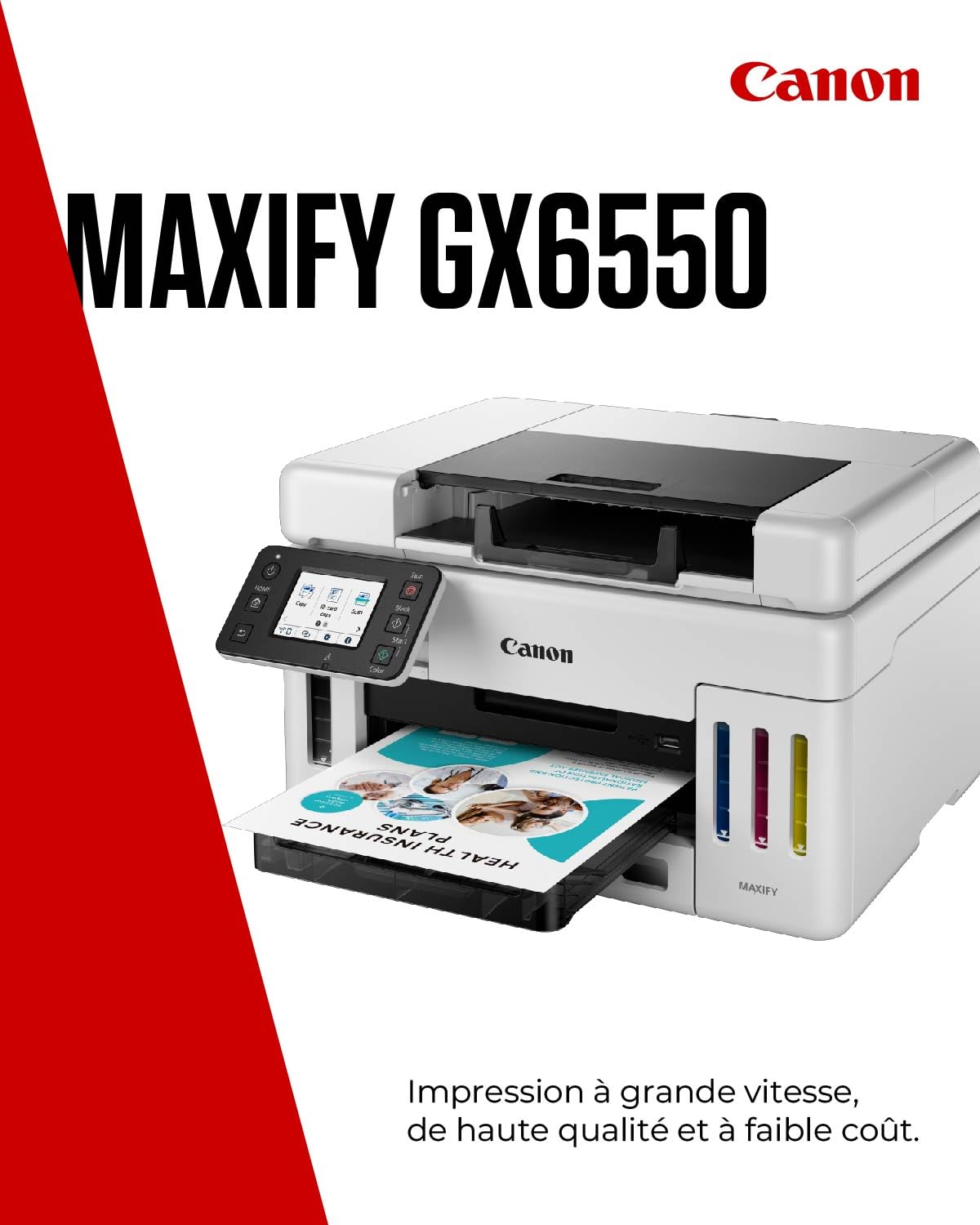 Canon MAXIFY GX6550 Imprimante Jet d'encre à Réservoir | Wi-FI | Économique
