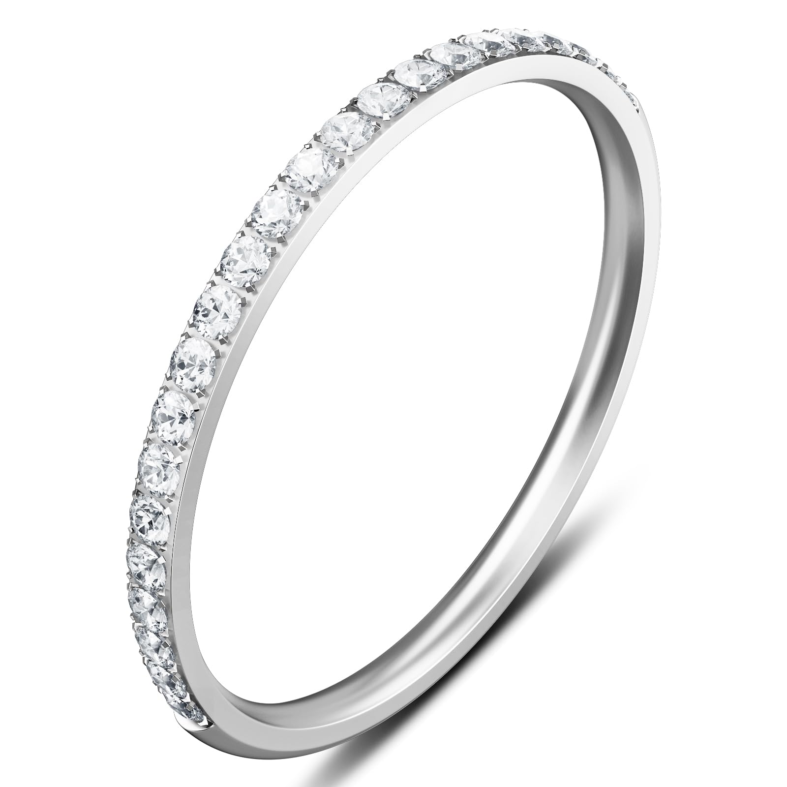 2-Pack 14K Gold Plated Stacking Rings for Oura Ring Gen 4/Oura Ring Gen 3, Cubic Zirconia Simulated Diamond Oura Stack Rings for Women