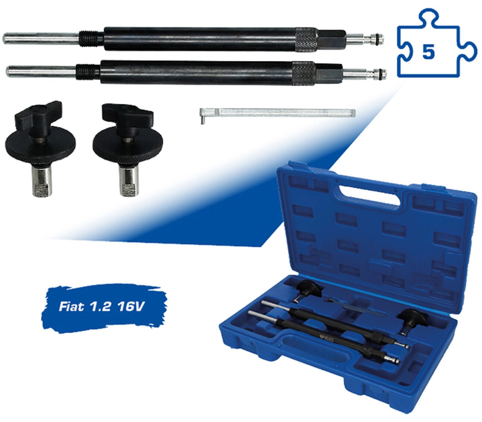 TANIASHOP Kit Attrezzo Messa in Fase Compatibile per Motori Fiat Lancia 1.2 16V Benzina
